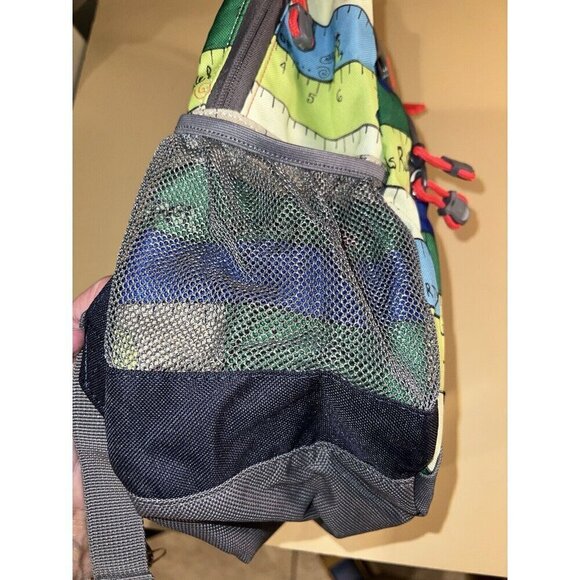 Lands End Kids Backpack Rulers Monsters Baseball Soccer Double Zippered - Picture 4 of 16
